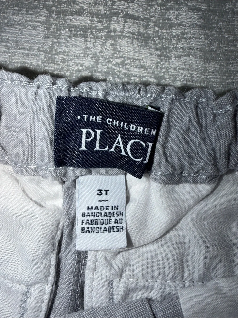 The Children's Place Gray Vest and Pants with Royal Blue Gingham Shirt